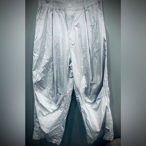 Zara Women’s Baggy Wide Leg Light Gray Joggers Pants